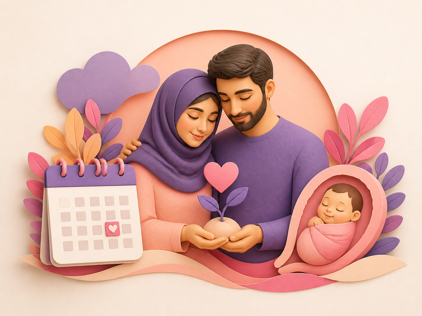 تصویرسازی زوج و محاسبه تاریخ احتمالی لقاح