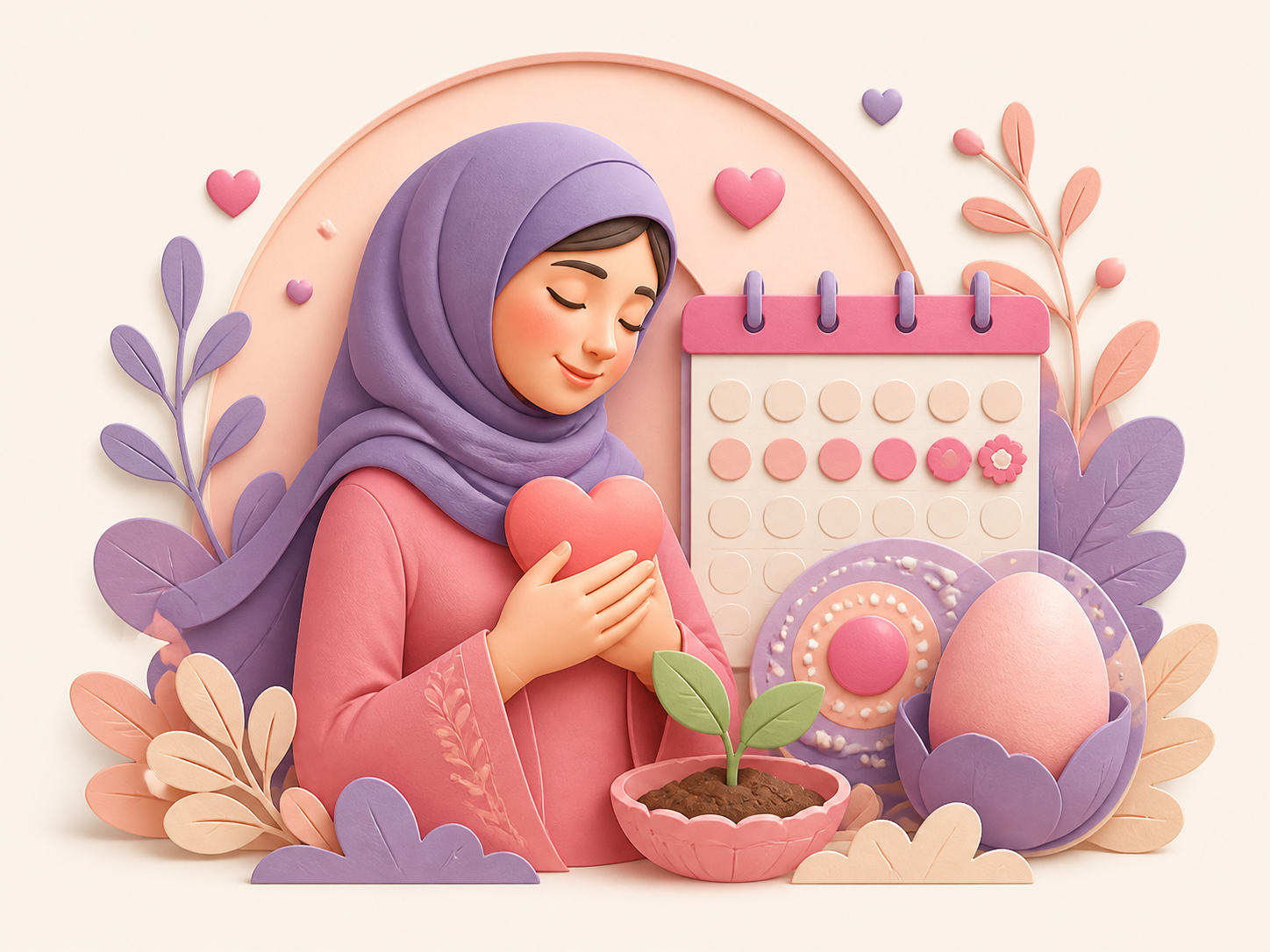 تصویرسازی تخمک‌گذاری و روزهای باروری